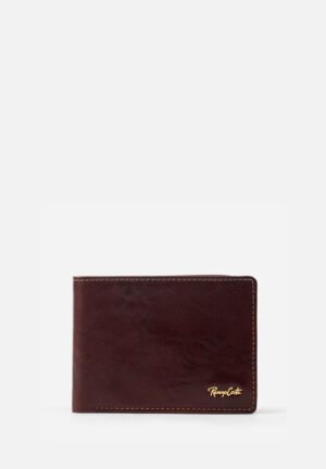 Billetera De Estilo Clásico  En Cuero Italiano