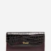 Billetera Cuero Croco Glow