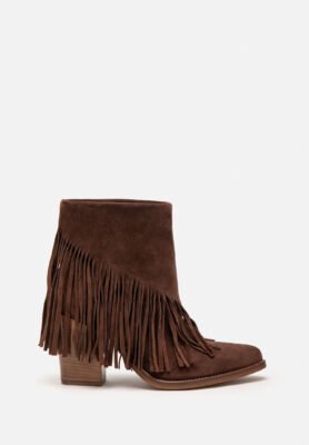 Botines Cuero Flecos