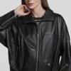 Casaca Cuero Mujer Bomber