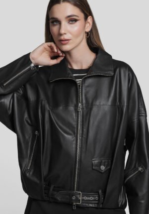 Casaca Cuero Mujer Bomber