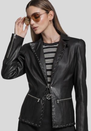 Saco Cuero Trenzado Edge