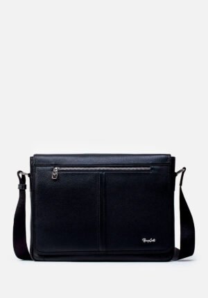 Morral Grande En Cuero Grabado