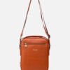 Morral Mediano En Cuero Grabado
