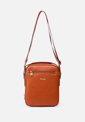 Morral Mediano En Cuero Grabado