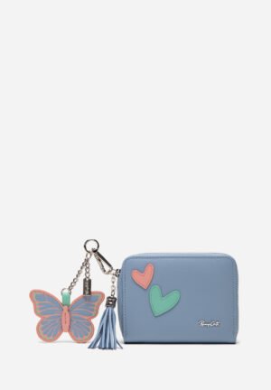 Set Monedero Cuero Butterfly Pop