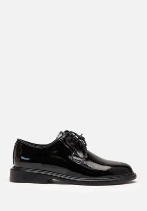 Zapatos Tipo Corfam De Cuero